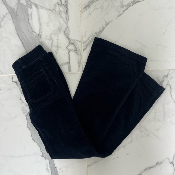 Anthropologie Pilcro navy flared corduroy superscript flared pants - Picture 2 of 3